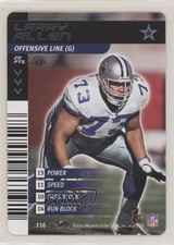 2001-02 NFL Showdown 1st Edition Larry Allen #116 HOF 4xw