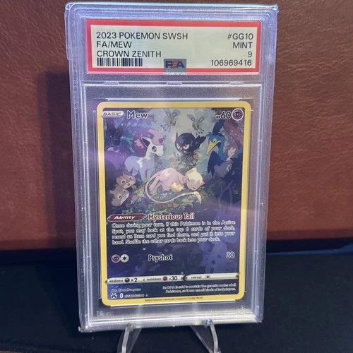 Pokemon Mew Crown Zenith Galarian Gallery Full Art #GG10/GG70 PSA 9 Mint