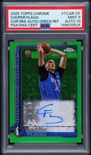 2025-26 Topps Chrome - Rookie Auto  Cooper Flagg #TCAR-CF Green Refractor /99