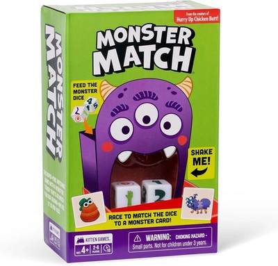 Exploding Kittens Games: Monster Match - Family Matching Dice Game