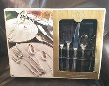 Lenox Archway 18/10 Stainless Flatware 65 Piece Set NEW in Box Service for 12