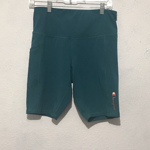 Türkis Champion Biker Shorts Gr. L Yoga Kompression Aktiv Training Tasche