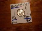 1947S Roosevelt Dime Gem BU+ BEAUTY!!!! PQ!!!! LOOOOOOOOK!!!!!!!
