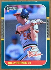 ungraded Billy Ripken #16 1987 Donruss Rookies baseball card