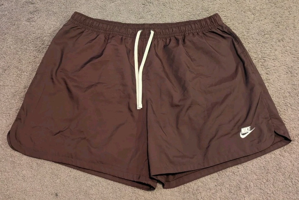 Nike Club Essentials Woven Flow 6" Brown Shorts DM6829-227 Men's 3XL
