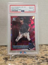 2022 Bowman Chrome Sapphire - Yiddi Cappe - Prospects Red /5 - PSA 10