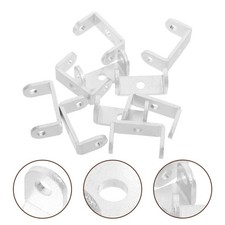 10 Pcs U Shaped Connector Bracket Door Barricade Brackets for Mounting