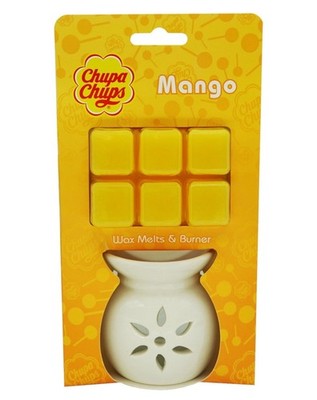 Chupa Chups Wax Melts & Burner Mango 60g Set - Brandneu