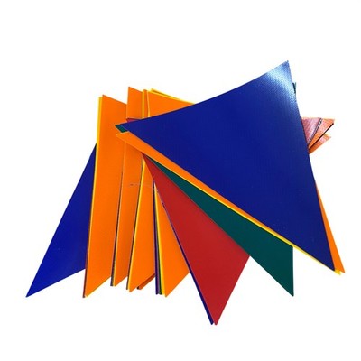 Wimpelkette (PVC), bunt Banner Girlande Party Deko Hochzeitsdeko Karneval 