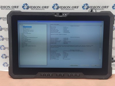 DELL LATITUDE 7220 RUGGED EXTREME i7 8665U 16 GB RAM 256 GB SSD  NO OS SKU 25204