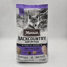 Merrick Backcountry Raw Infused Puppy Food Recipe with Healthy Grains 4lb 10.00 per pound