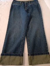 FDJ French Dressing Jeans  Cuffed Capri Sz. 6  See Photos For Measurements
