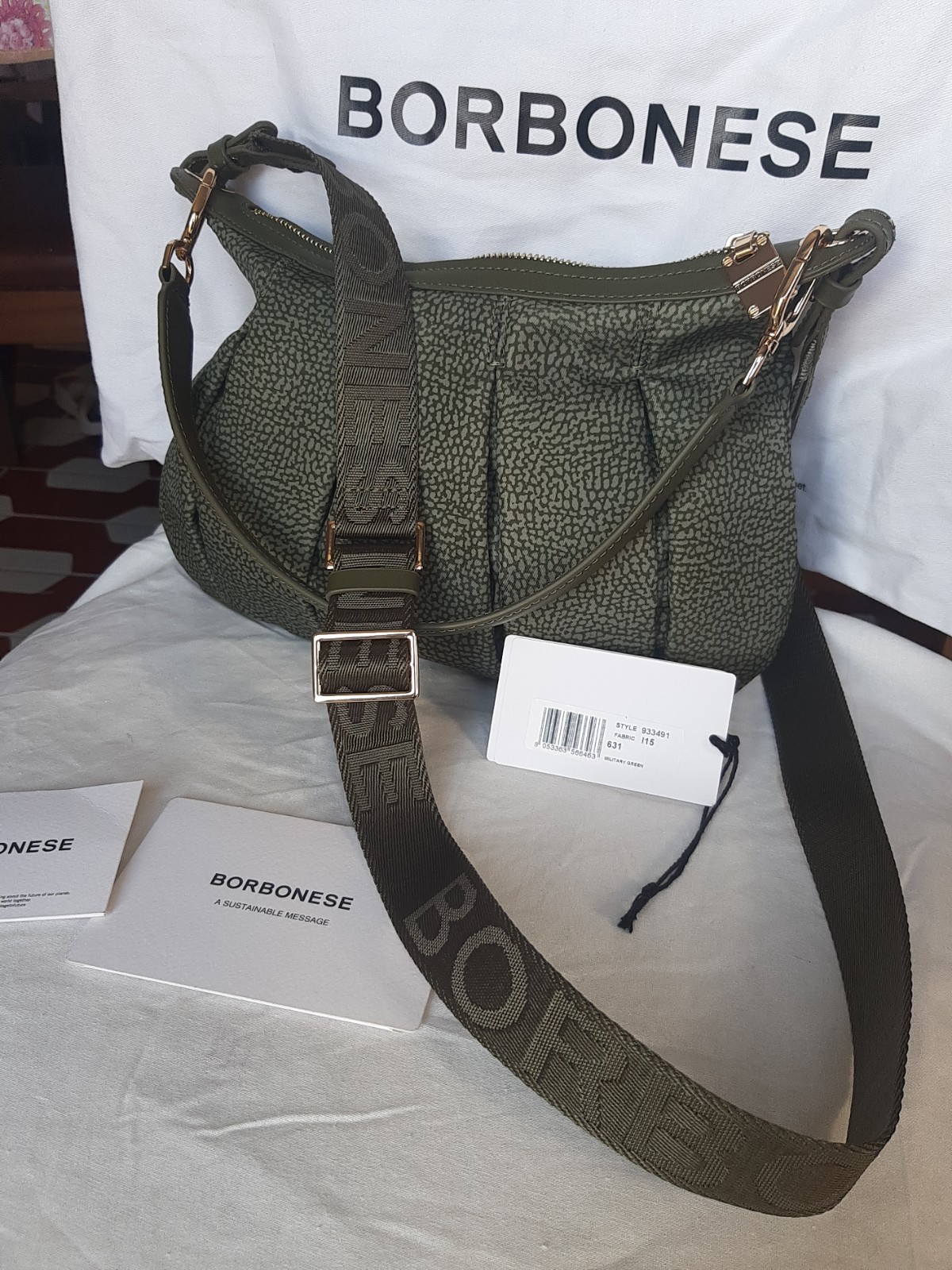 BORBONESE - Borsetta Verde Foresta