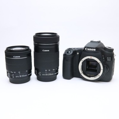 Canon EOS 70D + EF-S18-55 IS STM + EF-S55-250 IS STM Lens Kit #72