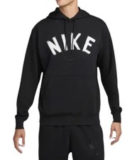 Nike Dri-Fit French Terry Hoodie - Pullover - Black - FV9919 010 RETAIL 75 