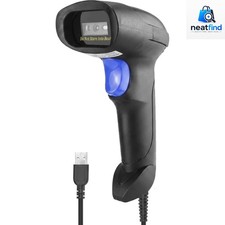 USB 1D Barcode Scanner, Handheld Wired CCD Barcode Reader 1