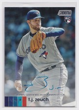 2020 Stadium Club T.J. Zeuch RC Auto #ATZ