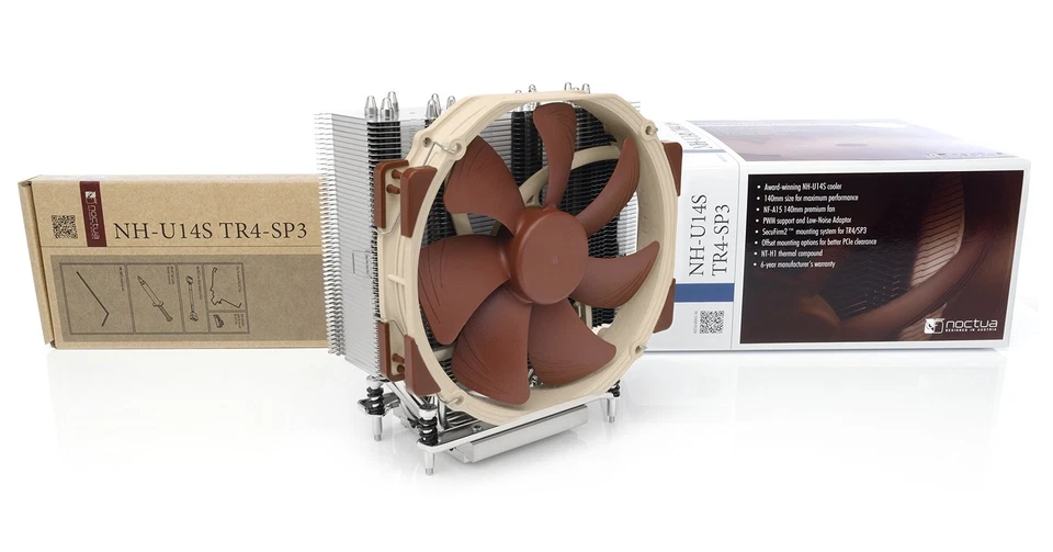NH-U14S TR4-SP3, Premium-Grade CPU Cooler for AMD sTRX4/TR4/SP3 (140mm, Brown) - Image 3 of 4