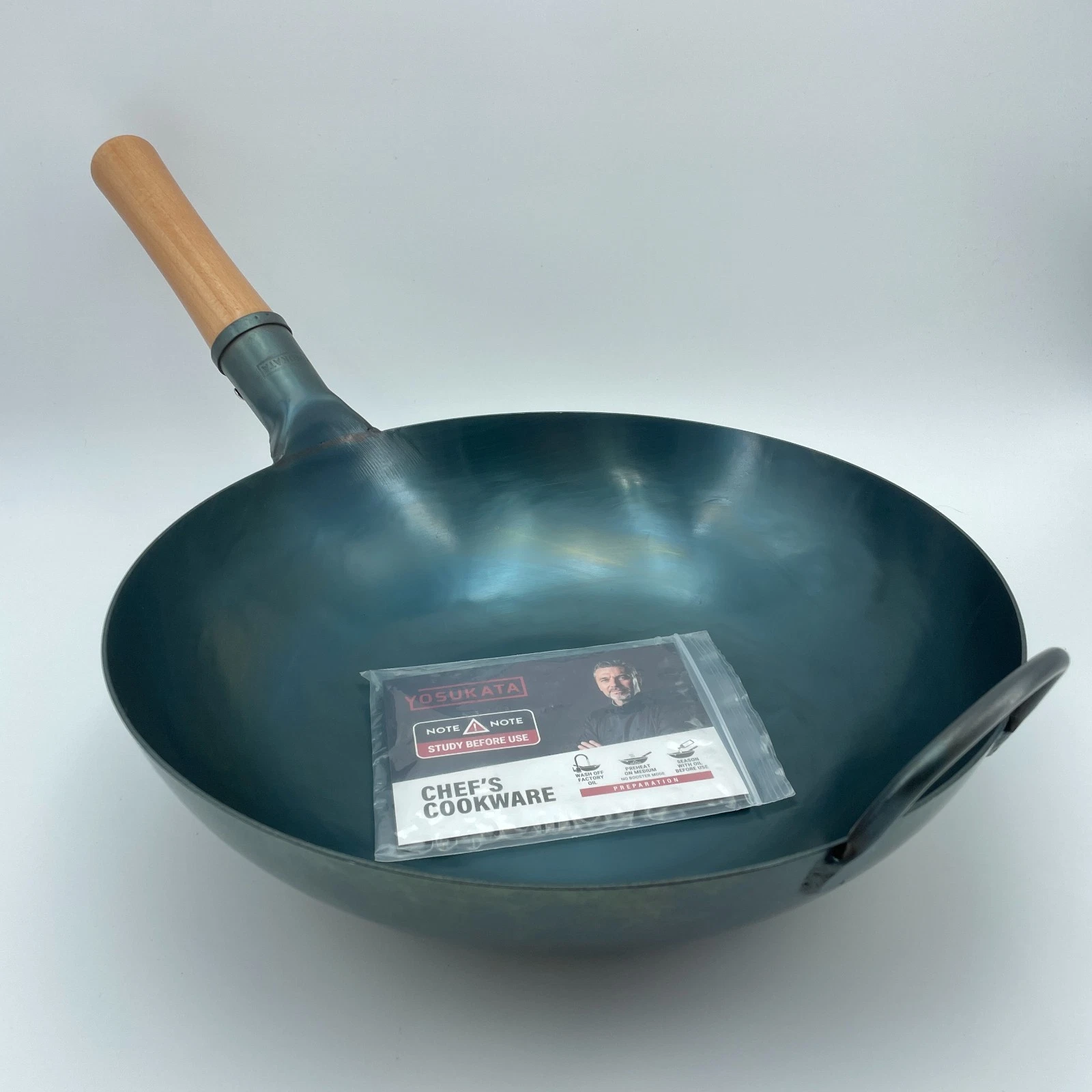 YOSUKATA Wok Pan 13.5in Blue Carbon Steel Flat Bottom Pre Seasoned Stir Fry NEW
Opens in a new windo