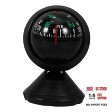 Adjustable Car Compass with Stick-On Base  Universal Dashboard Navigation