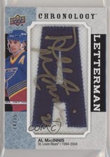 2018-19 Chronology Letterman Letter Relics 14/15 Al MacInnis Patch Auto HOF 04q7