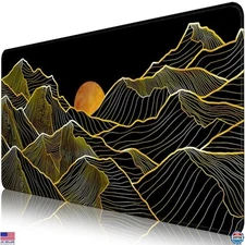 XXL Gaming Mouse Pad 31.5x11.8in Non-Slip Desk Mat, Waterproof & Durable Design