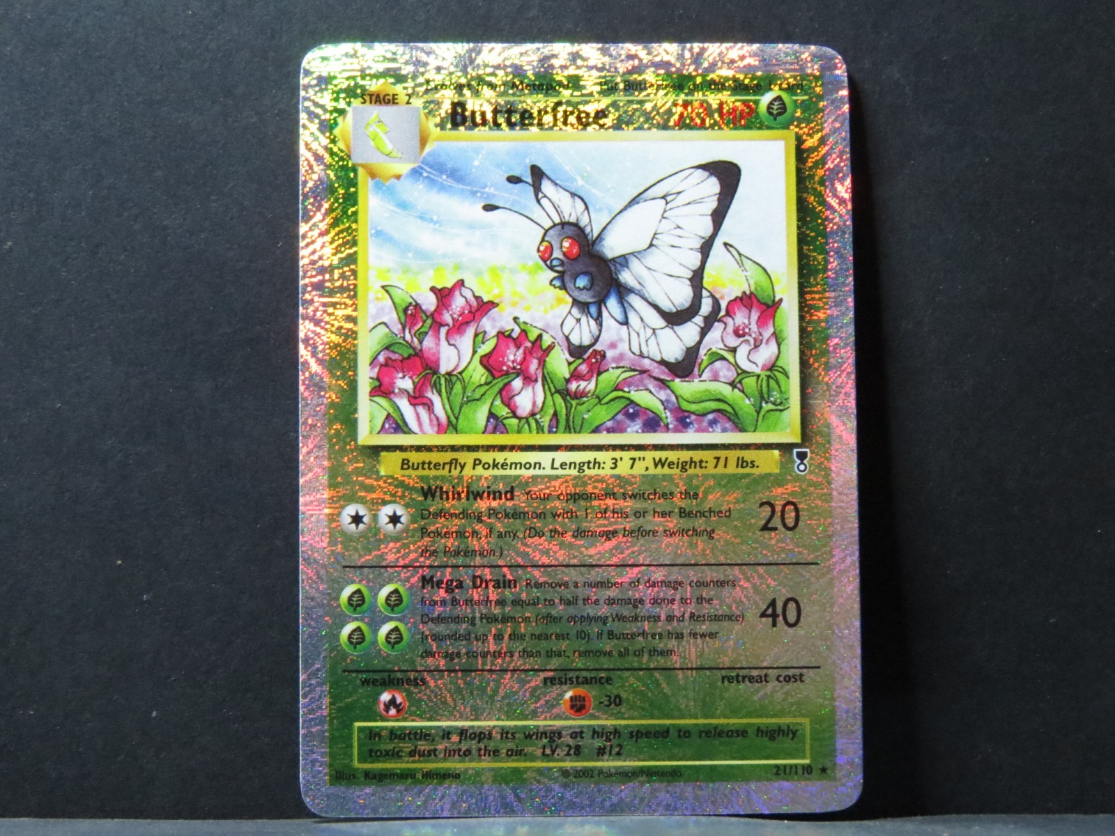 Butterfree 21/110 Reverse Holo Legendary Collection Pokemon Card (Near Mint)