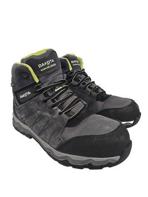 DAKOTA Men's Quad Comfort ATCP Mid Cut Safety Hiking Boots 2126 Grey/Green 10.5M