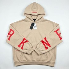 Men's Cream and Tan Hoodie
