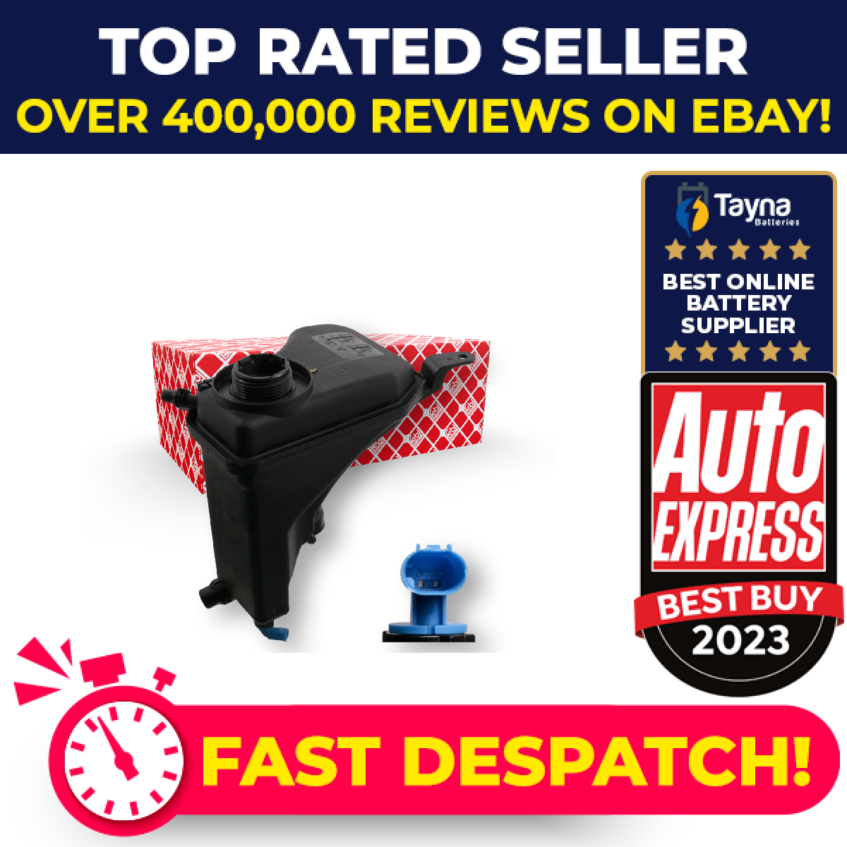 Coolant Expansion Tank fits BMW Z4 E89 2.0 2.5 3.0 09 to 16 17137519368 Febi New