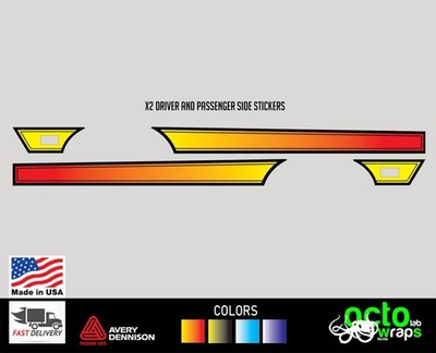 Fit Ford Torino GT fastback side doors decal sticker stripes emblem parts tires