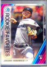 2020 Bowman Jordan Yamamoto RC #ROYF-JY Marlins Chrome ROY Favorites