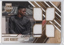 2017 Panini Elite Extra Edition Quad Materials Holo Gold 53/99 Luis Robert fh9