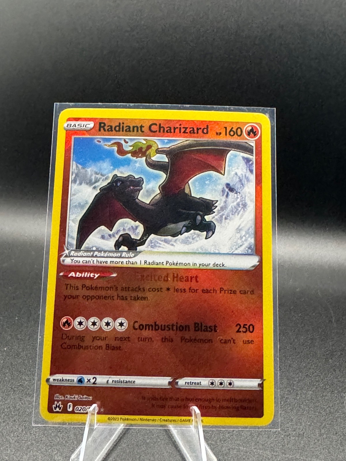 Pokemon TCG Radiant Charizard 020/159 Crown Zenith Holo