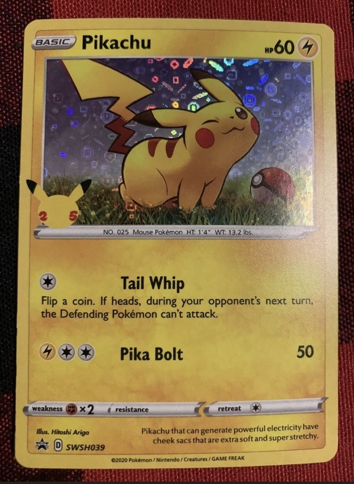 Pikachu SWSH039 General Mills Promo 2020 Holo Rare Pokemon TCG Card NM