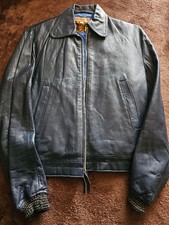 GOLDTOP Gold Top Navy Single Leather Jacket