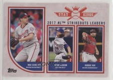 2018 Topps Big League Stat Kings Trio Robbie Ray Max Scherzer Jacob deGrom 0j5