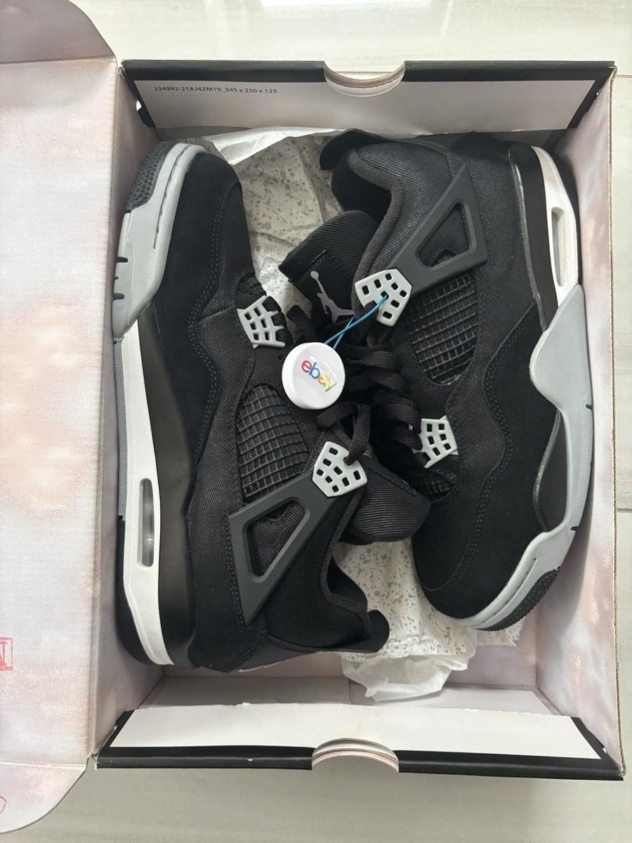 Air Jordan 4 Retro SE Black Canvas Men display picture 1