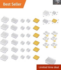 Ultimate 30 PCS Raspberry Pi Heatsink Kit - Aluminum  Copper Cooling Solution