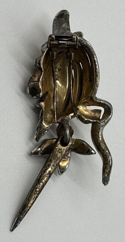 PIN BROCHE CLIP PIEL MEFISTÓFELES VINTAGE FIRMADO REJA FAUST DEVIL RARO - Imagen 14 de 19