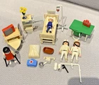 Vintage Playmobil Toy Hospital Room Play Set #3495 Incomplete Set