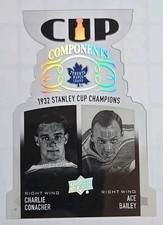 2018-19 Upper Deck Stanley Cup Components Aca Bailey Charlie Conacher Clear Cut