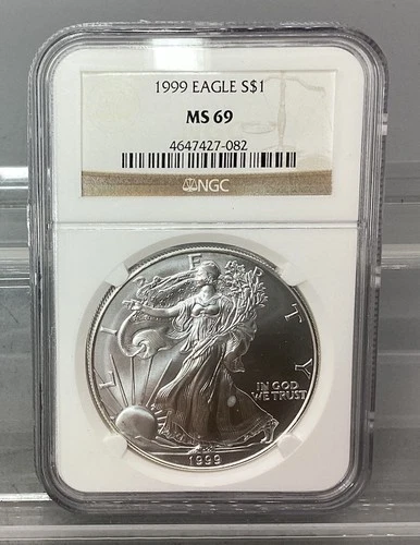 1999 American Silver Eagle - NGC - MS 69
