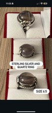 Sterling silver and quartz ring