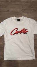 Herren T-Shirt M Weiß Kurzarm Rundhals Logo ...