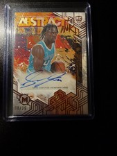 Sion James 2025-26 Topps Motif Abstract Ink Rookie Auto Orange /25 Hornet