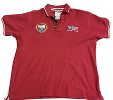 Wales / Welsh Rugby Polo Shirt XL Red RWC 2011 Official World Cup Vintage Top
