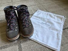 Moncler Peak Suede Hiking Boot EUC Gray Brown...
