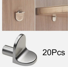 20 Steel Shelf Supports Metal 5mm Plug In Stud Pegs Pins For Kitchen Cabinets