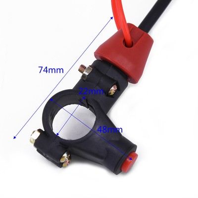 22 mm Motorrad Quad ATV Bike Motor Stop Tether geschlossen Kill Schalter Druckknopf